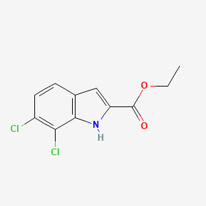 molecular formula C11H9Cl2NO2 B1365963 ethyl 6,7-dichloro-1H-indole-2-carboxylate CAS No. 220679-11-8