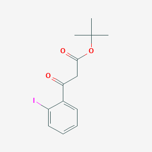 molecular formula C13H15IO3 B13659690 tert-Butyl 3-(2-iodophenyl)-3-oxopropanoate 