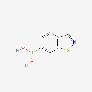 molecular formula C7H6BNO2S B13659691 Benzo[d]isothiazol-6-ylboronic acid 