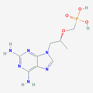 molecular formula C9H15N6O4P B136597 (R)-9-(2-Phosphonomethoxypropyl)-2,6-diaminopurine CAS No. 147057-10-1
