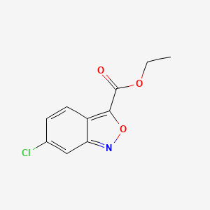 molecular formula C10H8ClNO3 B13659701 Ethyl 6-Chlorobenzo[c]isoxazole-3-carboxylate 