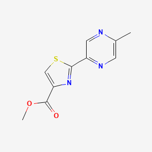 molecular formula C10H9N3O2S B13659705 Methyl 2-(5-Methylpyrazin-2-yl)thiazole-4-carboxylate 