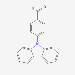 molecular formula C19H13NO B1365982 4-(9H-Carbazol-9-yl)benzaldehyde CAS No. 110677-45-7