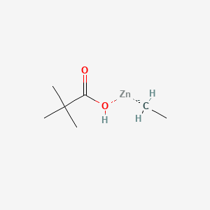 molecular formula C7H15O2Zn- B13659831 Ethyl(pivaloyloxy)zinc 