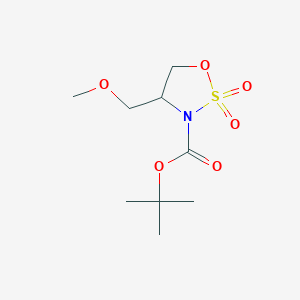molecular formula C9H17NO6S B13659848 (R)-3-Boc-4-(methoxymethyl)-1,2,3-oxathiazolidine 2,2-Dioxide 