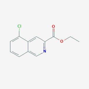 molecular formula C12H10ClNO2 B13659896 Ethyl 5-chloroisoquinoline-3-carboxylate 
