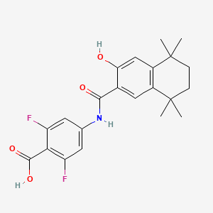 2,6-Difluoro-4-[(3-hydroxy-5,5,8,8-tetramethyl-5,6,7,8-tetrahydro-naphthalene-2-carbonyl)-amino]-benzoic acid