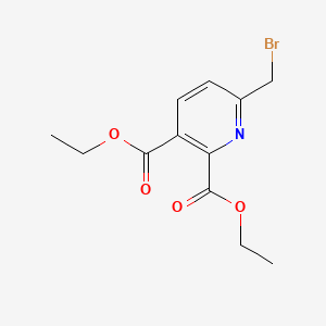 molecular formula C12H14BrNO4 B13659933 Diethyl 6-(bromomethyl)pyridine-2,3-dicarboxylate 