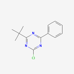 molecular formula C13H14ClN3 B13659934 2-(tert-Butyl)-4-chloro-6-phenyl-1,3,5-triazine 