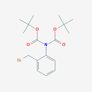 molecular formula C17H24BrNO4 B13659941 Di-tert-Butyl (2-(bromomethyl)phenyl)imidodicarbonate 