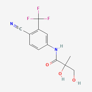 N-[4-cyano-3-(trifluoromethyl)phenyl]-2,3-dihydroxy-2-methylpropanamide