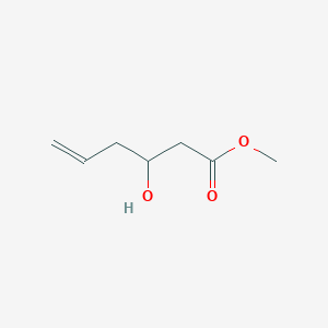 molecular formula C7H12O3 B13659995 Methyl 3-hydroxyhex-5-enoate 