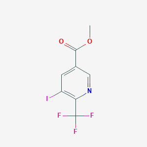 molecular formula C8H5F3INO2 B13660066 Methyl 5-iodo-6-(trifluoromethyl)nicotinate 