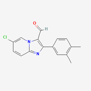 6-Chloro-2-(3,4-dimethylphenyl)imidazo[1,2-a]pyridine-3-carbaldehyde