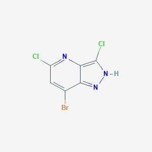 molecular formula C6H2BrCl2N3 B13660072 7-Bromo-3,5-dichloro-1H-pyrazolo[4,3-b]pyridine 