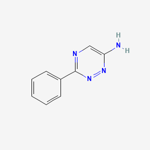 molecular formula C9H8N4 B13660081 3-Phenyl-1,2,4-triazin-6-amine 