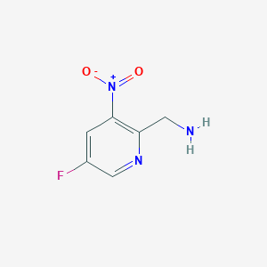 molecular formula C6H6FN3O2 B13660090 (5-Fluoro-3-nitropyridin-2-yl)methanamine 