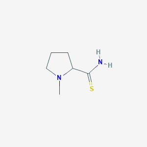 molecular formula C6H12N2S B13660106 1-Methylpyrrolidine-2-carbothioamide 