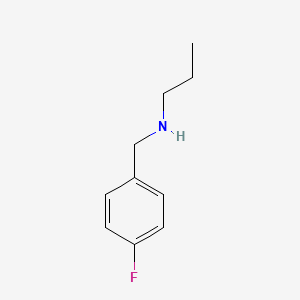 molecular formula C10H14FN B1366012 N-(4-fluorobenzyl)propan-1-amine CAS No. 741698-80-6