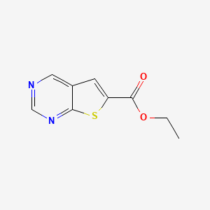 molecular formula C9H8N2O2S B13660145 Ethyl thieno[2,3-d]pyrimidine-6-carboxylate 