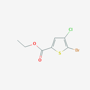 molecular formula C7H6BrClO2S B13660204 Ethyl 5-bromo-4-chlorothiophene-2-carboxylate CAS No. 2089292-89-5