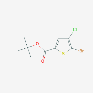 molecular formula C9H10BrClO2S B13660239 tert-Butyl 5-bromo-4-chlorothiophene-2-carboxylate 
