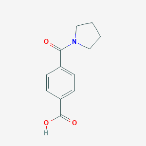 molecular formula C12H13NO3 B136603 苯甲酸，4-(1-吡咯烷基羰基)- CAS No. 150057-97-9