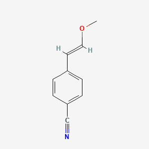 molecular formula C10H9NO B13660335 4-(2-Methoxyvinyl)benzonitrile 