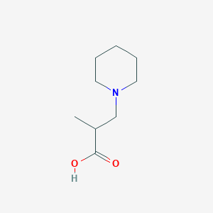 molecular formula C9H17NO2 B1366036 2-Methyl-3-piperidin-1-ylpropanoic acid CAS No. 24007-12-3