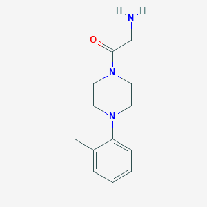 molecular formula C13H19N3O B1366040 2-Amino-1-[4-(2-methylphenyl)piperazin-1-yl]ethanone 