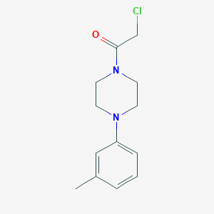 molecular formula C13H17ClN2O B1366041 2-Chloro-1-[4-(3-methylphenyl)piperazin-1-yl]ethanone 