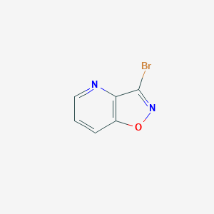 molecular formula C6H3BrN2O B13660417 3-Bromoisoxazolo[4,5-b]pyridine 