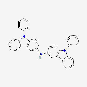 molecular formula C36H25N3 B13660441 Bis(9-phenyl-9H-carbazol-3-yl)amine 