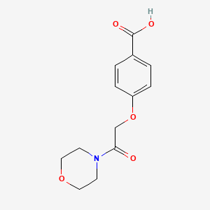 molecular formula C13H15NO5 B1366048 4-(2-Morpholin-4-yl-2-oxoethoxy)benzoic acid CAS No. 29936-96-7