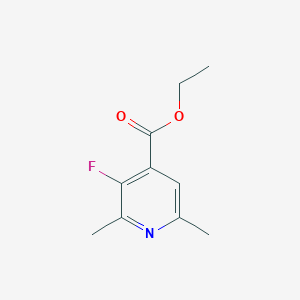 molecular formula C10H12FNO2 B13660500 Ethyl 3-fluoro-2,6-dimethylisonicotinate 