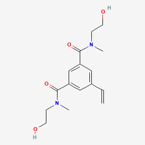 molecular formula C16H22N2O4 B13660507 N1,N3-Bis(2-hydroxyethyl)-N1,N3-dimethyl-5-vinylisophthalamide 