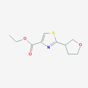 molecular formula C10H13NO3S B13660511 Ethyl 2-(Tetrahydrofuran-3-yl)thiazole-4-carboxylate 