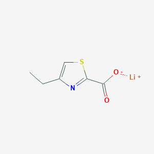 molecular formula C6H6LiNO2S B13660519 Lithium 4-ethylthiazole-2-carboxylate 