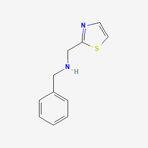 molecular formula C11H12N2S B1366053 1-phenyl-N-(1,3-thiazol-2-ylmethyl)methanamine CAS No. 247235-78-5