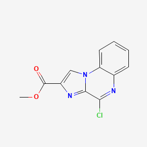 molecular formula C12H8ClN3O2 B13660536 Methyl 4-chloroimidazo[1,2-a]quinoxaline-2-carboxylate 