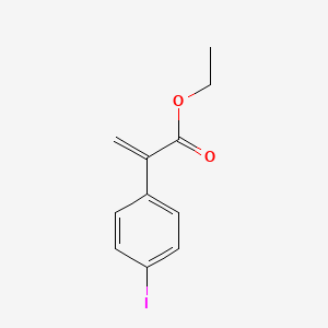 molecular formula C11H11IO2 B13660546 Ethyl 2-(4-iodophenyl)acrylate 