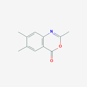 molecular formula C11H11NO2 B13660573 2,6,7-Trimethyl-4H-benzo[d][1,3]oxazin-4-one 