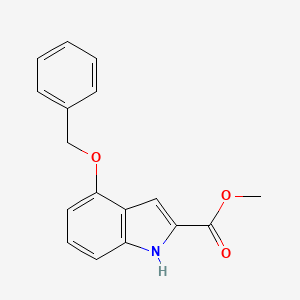 molecular formula C17H15NO3 B1366059 methyl 4-(benzyloxy)-1H-indole-2-carboxylate CAS No. 27748-09-0