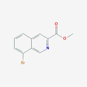 molecular formula C11H8BrNO2 B13660611 Methyl 8-bromoisoquinoline-3-carboxylate 