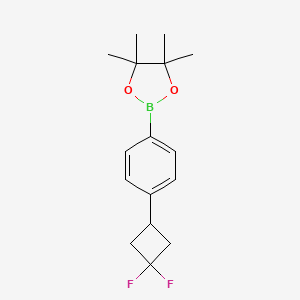 molecular formula C16H21BF2O2 B13660631 2-(4-(3,3-Difluorocyclobutyl)phenyl)-4,4,5,5-tetramethyl-1,3,2-dioxaborolane CAS No. 2361225-63-8