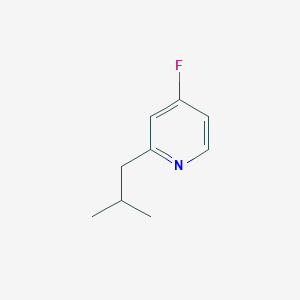 molecular formula C9H12FN B13660663 4-Fluoro-2-isobutylpyridine 