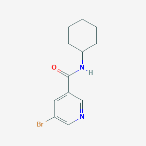 molecular formula C12H15BrN2O B1366067 5-Bromo-N-cyclohexylnicotinamide CAS No. 342013-85-8