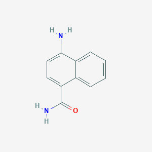 molecular formula C11H10N2O B13660673 4-Amino-1-naphthamide 