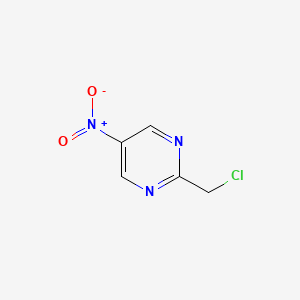 molecular formula C5H4ClN3O2 B13660683 2-(Chloromethyl)-5-nitropyrimidine 