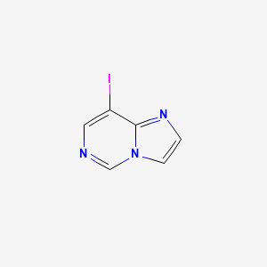 molecular formula C6H4IN3 B13660752 8-Iodoimidazo[1,2-c]pyrimidine 